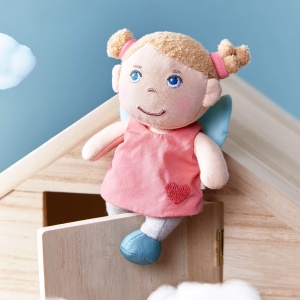 Papusa din Tesatura HABA Schutzengel Lore 15 cm, Ideala pentru Bebei si Copii Mici, Lavabila - Img 8