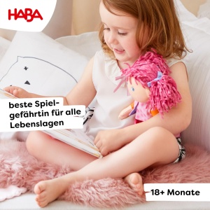 Papusa HABA Lilli-Lou Papusa din material moale, 30 cm, cu imbracaminte si par - Img 2