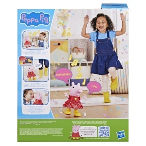 Papusa interactiva Peppa Pig - Petrecere in balta de noroi, roz, 30 cm - Img 6