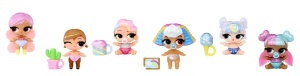 Papusa L.O.L. Surprise Bubbly Surprise Baby Sisters - 4 piese, design cu schimbare de culoare, 6 modele - Img 4