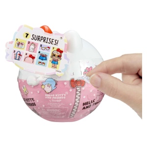 Papusa L.O.L. Surprise Hello Kitty - 7 surprize, 8 modele de colectie, roz - Img 9