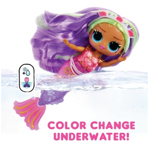 Papusa L.O.L. Surprise Tweens Cleo Cove - 17 cm, cu Flosse Mobilie si Accesorii Colorate - Img 2