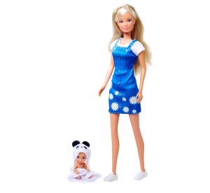 Papusa Simba Steffi Love Baby Bath 29 cm cu accesorii pentru baita - Img 2