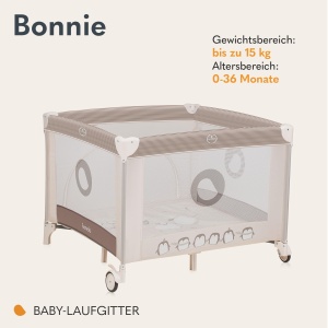 Paravan de joaca LIONELO BONNIE pentru copii, 15 kg, cu saltea confortabila - Img 2