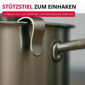 Pasier cu colturile rotunjite Westmark Spitzsieb Pro, inox, 20 cm - Img 5