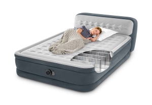 Pat gonflabil Intex 64448ND DuraBeam UltraPlushTablie cu pompa de 220V, Queen, cu constructie interioara Fiber-Tech cu strat dublu - Img 7