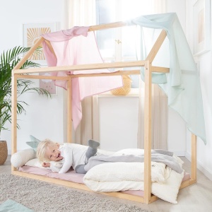 Pat Montessori Hausbett Roba 70 x 140 cm - Bambus FSC, Design Sigur
