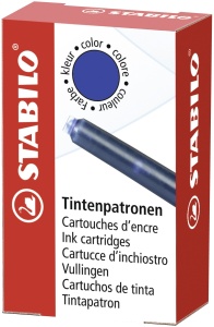 Patroni refill STABILO pentru Tintenrollere si Fuller, culoare albastru regal - Img 2
