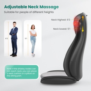 Patura de masaj Snailax cu functie de incalzire, design ergonomic, 3 intensitati - Img 6