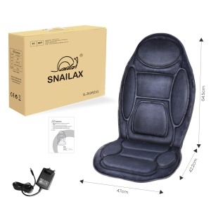 Patura de Masaj Snailax cu Vibreaza si Calorifere pentru Spate si Gat, 6 Motoare, Negru - Img 7