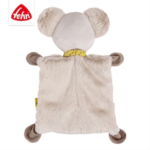 Patura de plus Fehn Plapuma pentru bebelusi cu capete de koala - Patura de plus pentru nou-nascuti - Jucarie de plus Animal de plus - Jucarie de plus Panza de plus pentru imbratisare pentru bebelusi si copii mici de la 0+ luni - Img 5
