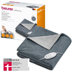 Patura electrica Beurer HD 75 Dark Grey 6 trepte temperatura 180x130 cm