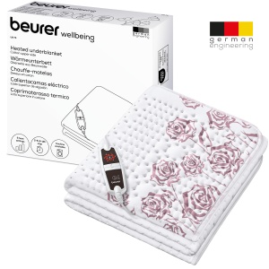 Patura incalzita Beurer UB 75, tampon termic dragalas, 6 niveluri de temperatura si incalzire rapida, top din bumbac moale, 150 x 80 cm, oprire automata, spalabil la masina - Img 6