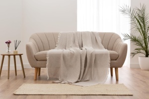 Patura multifunctionala Todocama, 125 x 180 cm, culoare sandbeige - Img 8