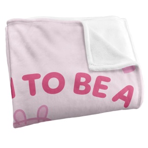 Patura Mummy Pig cu Touch Satinat 91 x 147 cm, 300 GSM - Img 4