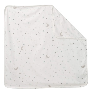 Patura pentru bebelusi roba Sternenzauber 80x80 cm din bumbac moale ideala pentru carucior si joaca - Img 1