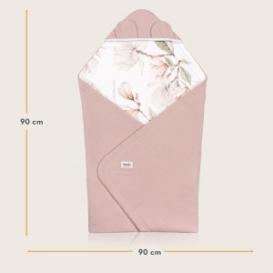 Patura pentru copii Lionelo TRAVEL, 90x90 cm, 100 bumbac, design modern - Img 9