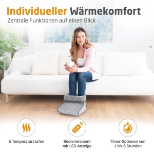 Paturica electrica Medisana FWS, 6 nivele temperatura, spalabila, pentru marimea 46 - Img 2