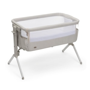 Patut co-sleeping Chicco Next2Me Armonia alb 11 niveluri de inaltime 4 roti - Img 1