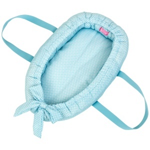 Patut pentru papusi Theo Klein Baby Coralie 3 in 1, 53 cm, albastru