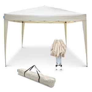 Pavilion pliabil Goodyear 3x3 m bej, impermeabil, pentru gradina si plaja