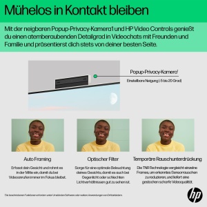 PC All-in-One HP 23,8 FHD, Intel Core i5, 16GB RAM, 512GB SSD, Alb - Img 9