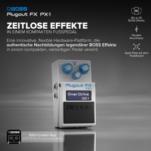 Pedal de efecte BOSS PX-1 Plugout FX 16 efecte, sunet autentic, control MIDI - Img 2