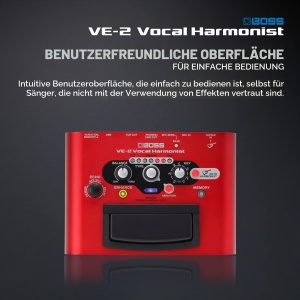 Pedala de efecte vocale BOSS VE-2 cu auto-harmonie, design robust, sunet clar - Img 6