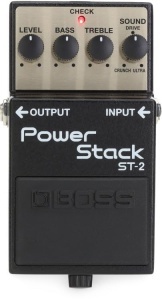 Pedala de overdrive BOSS ST-2 Power Stack pentru chitara, sunet clasic rock, 2-band EQ - Img 3