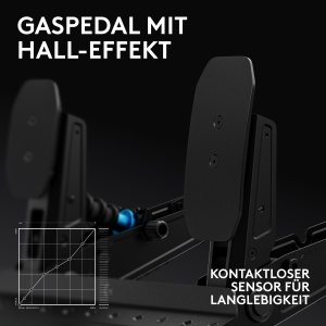 Pedale Logitech G RS Loadcell 75 kg Design Modular Culoare Negru - Img 3