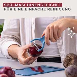 Pelicula pentru curatat Fackelmann Ziehschaler, 13.5 cm, lama extra ascutita, ergonomic, albastru - Img 5