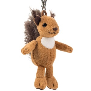 Peluche cu carabinier Luzy Schaffer 0250 12 cm, bej si alb
