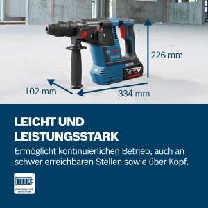Perforator Bosch Professional GBH 18V-26, 2.6 Joule, 26mm, SDS Plus - Img 5