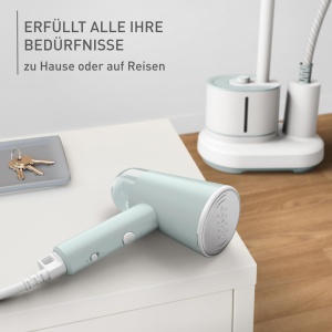 Perie cu abur Tefal Origin Travel DT1034, 1200 W, 20 gmin, pliabila, albeucalipt - Img 6