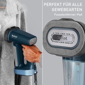 Perie de abur Tefal Pure Force DT8755E0, 1800W, 35gmin, Albastra - Img 6
