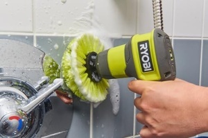 Perie de curatare Ryobi RACLRM110 suprafete multiple diametru 110 mm compatibila cu Ryobi 4V USB Lithium RSCR4 - Img 4