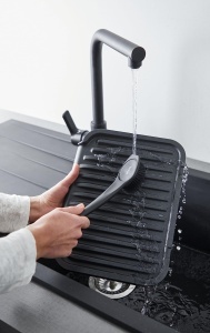 Perie de curatare Tefal K18510 pentru gratar, design kratzfest, culoare gri - Img 4