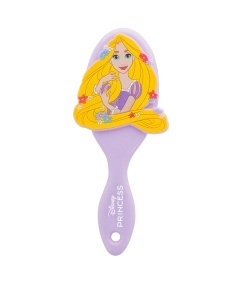 Perie de descurcat parul Disney Rapunzel, design cu flori, anti-friz, ergonomic
