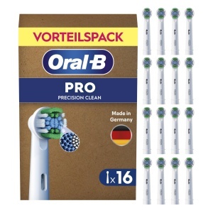 Perie de dinti electrica Oral-B Pro Precision Clean, 16 bucati, alb