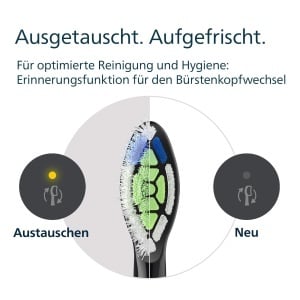 Perie de dinti electrica Philips Sonicare W2 Optimal White, 4 buc, negru - Img 9