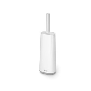 Perie de toaleta Joseph Joseph Flex cu suport design compact anti-picurare grialb - Img 2