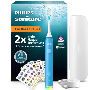 Perie electrica pentru copii Philips Sonicare HX660052, 2 programe de curatare, albastra