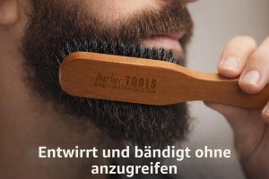 Perie pentru barba cu maner, marca Frantuzeasca, din materiale sustenabile - Img 3