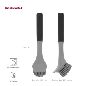 Perie pentru curatare KitchenAid Gusseisen maner antialunecare perii din nylon - Img 3