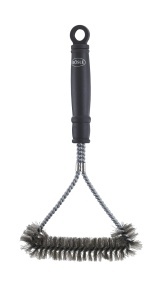Perie pentru curatarea gratarului ROSLE, 30 cm, otel inoxidabil, maner ergonomic