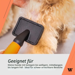 Perie Slicker pentru Caini si Pisici Wahl, cu Maner Ergonomic, Marime Mica - Img 5