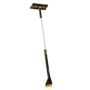 Perie telescopica pentru zapada si racleta auto Fiskars X-Series, 96-121 cm, AluminiuPlastic, NegruPortocaliu - Img 1
