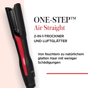 Perie uscator si indreptator de par Revlon One-Step Air Straight RVDR5330E, 2 in 1, Placi ceramice cu turmalina si infuzie de ulei de argan - Img 5