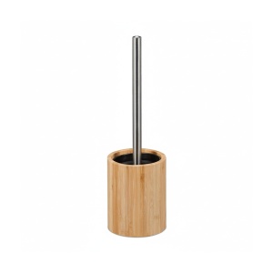 Perie WC cu suport din bambus, antibacteriana, cu cap detasabil, natursilver - Img 8