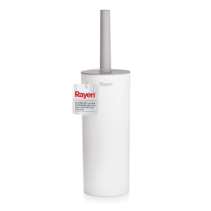 Perie WC Rayen cu capac, 37x9,2 cm, design soft-touch, flexibile